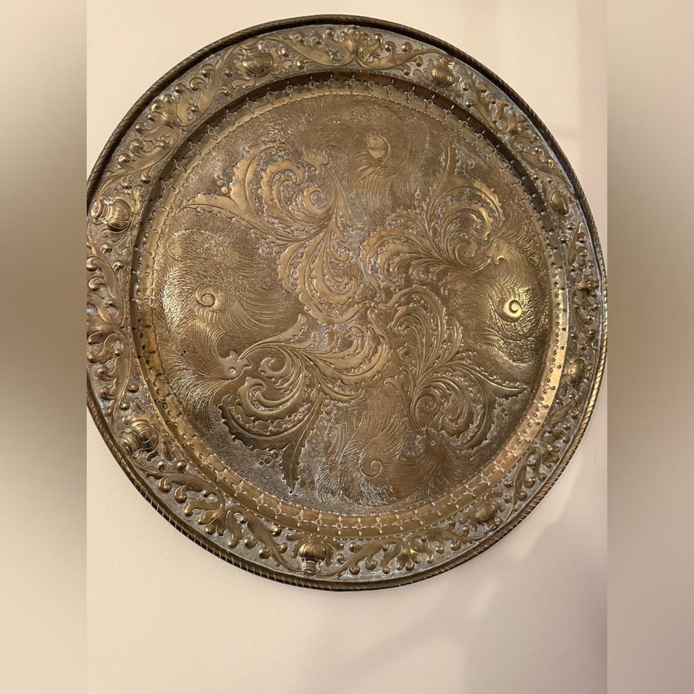 Morrocan brass tray/ wall art